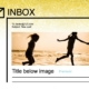 RSS email using media tag or enclosure tag 1 column image full width above title example.