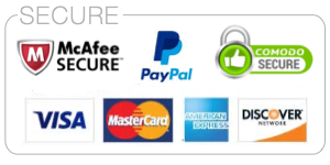 Safe & Secure Checkout 100% Secure payment through PayPal, no PayPal account required