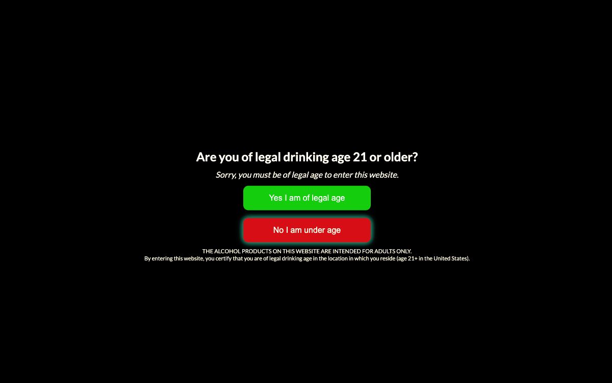 Easy Age Verify plugin screenshot - Alcohol 21+