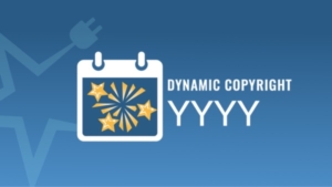 Dynamic Copyright Year plugin