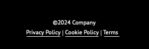 Screenshot of dynamic footer year with policy links