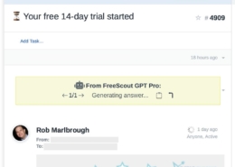 Open FreeScout message and auto-generate AI response
