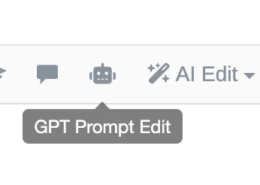 GPT Prompt Edit Button On Reply UI