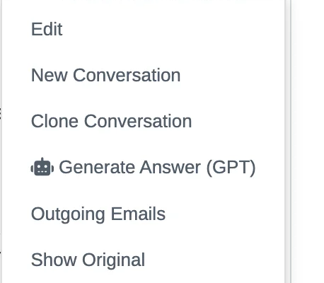 Generate Answer in Drop-Down Menu