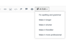 The New AI Edit Drop-Down Options On Reply UI