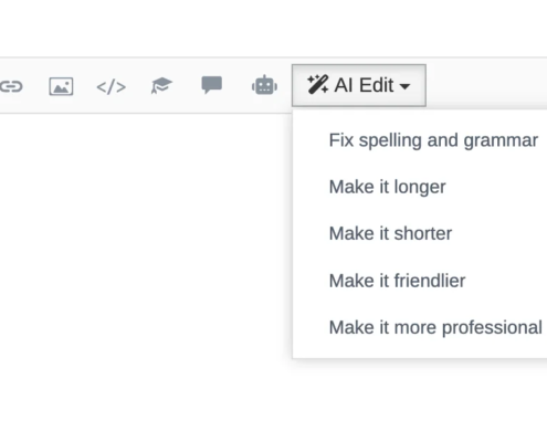 The New AI Edit Drop-Down Options On Reply UI