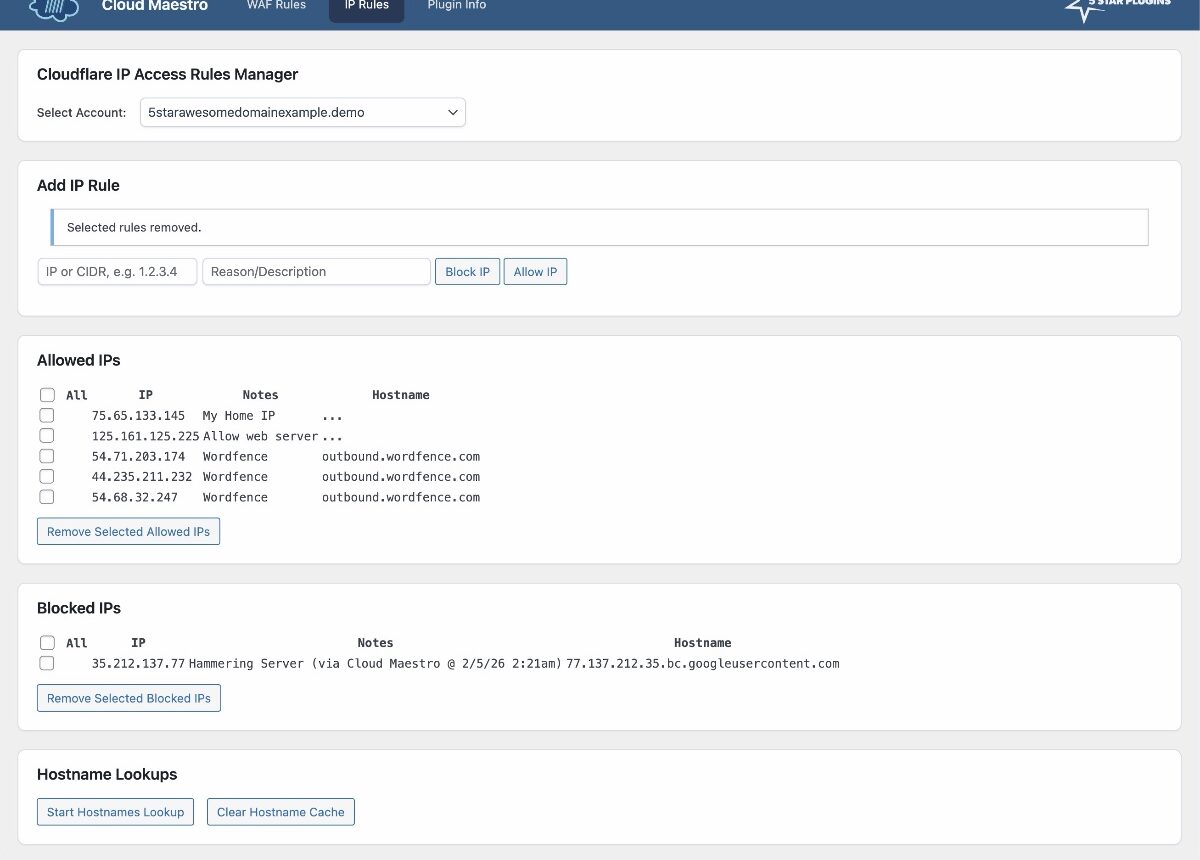 Premium: IP Rules Manager